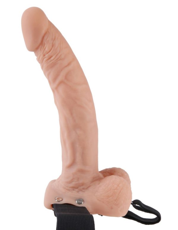 9" Hollow Strap-On with Balls  Light/Black ViPstore.hu - Erotika Webáruház - Szexshop 3
