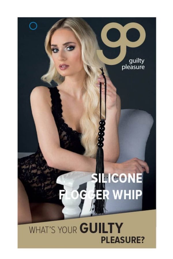 GP Silicone Flogger Whip Black ViPstore.hu - Erotika Webáruház - Szexshop