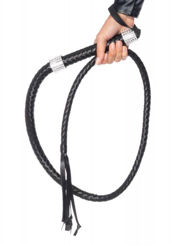 Rhinestone Handle Whip Black ViPstore.hu - Erotika Webáruház - Szexshop