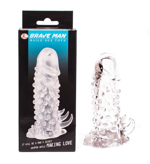 Brave Man Penis Sleeve Clear2 ViPstore.hu - Erotika Webáruház - Szexshop
