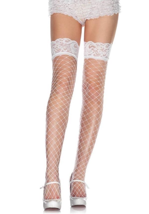 Fence Net Stocking – WHITE – O/S – HOSIERY ViPstore.hu - Erotika Webáruház - Szexshop