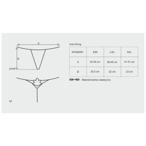 Luiza thong black L/XL ViPstore.hu - Erotika Webáruház - Szexshop
