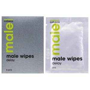 MALE Cobeco Wipes Delay (6×2.5ml) (en/de/fr/es/it/nl) ViPstore.hu - Erotika Webáruház - Szexshop