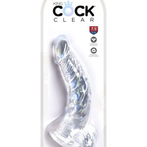 7.5" with balls Clear ViPstore.hu - Erotika Webáruház - Szexshop
