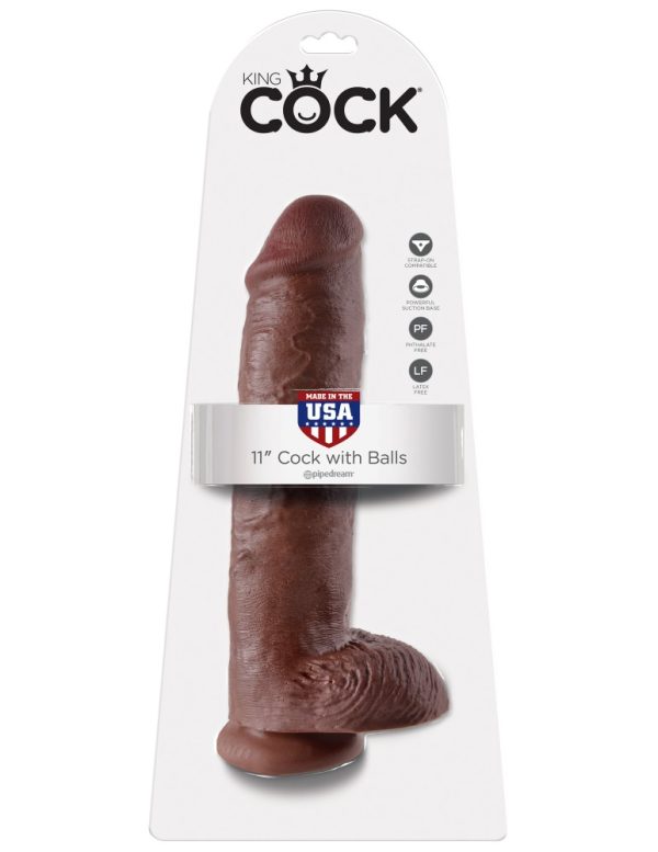 11" Cock with Balls  Brown ViPstore.hu - Erotika Webáruház - Szexshop
