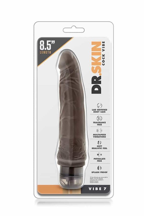 Dr. Skin Cock Vibe 7 Chocolate ViPstore.hu - Erotika Webáruház - Szexshop