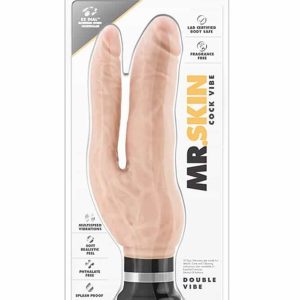 Mr. Skin Double Vibe Cock Beige ViPstore.hu - Erotika Webáruház - Szexshop