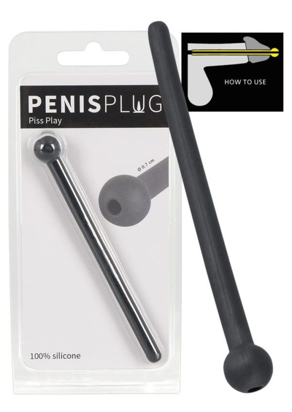 Penis Plug Piss Play Black ViPstore.hu - Erotika Webáruház - Szexshop