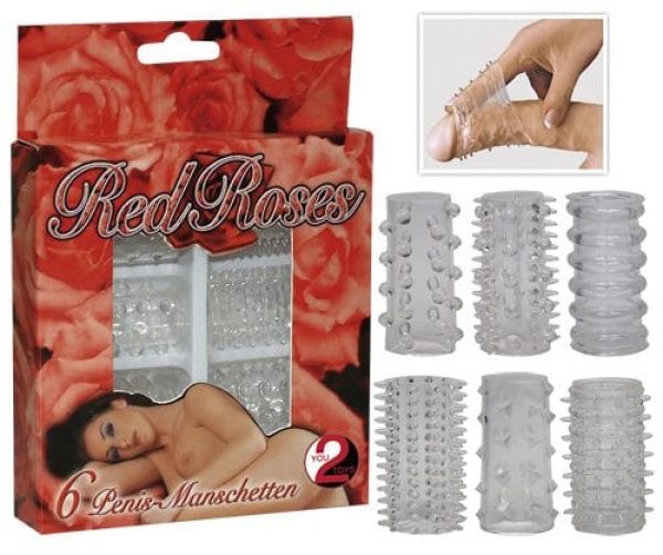 Red Roses Penis Ring Set 6 pcs ViPstore.hu - Erotika Webáruház - Szexshop