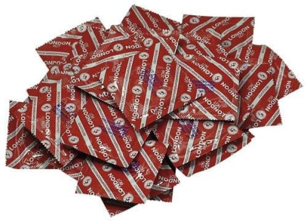 LONDON CONDOMS ROT (strawberry) 100 PCS ViPstore.hu - Erotika Webáruház - Szexshop