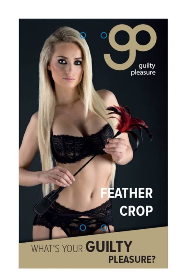 GP Feather Crop Black Red ViPstore.hu - Erotika Webáruház - Szexshop