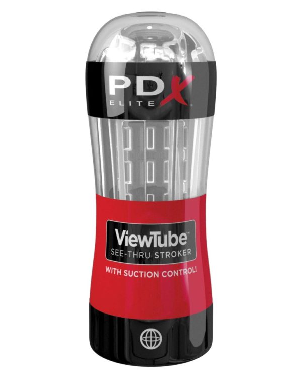 Viewtube See-Thru Stroker Red/Clear ViPstore.hu - Erotika Webáruház - Szexshop