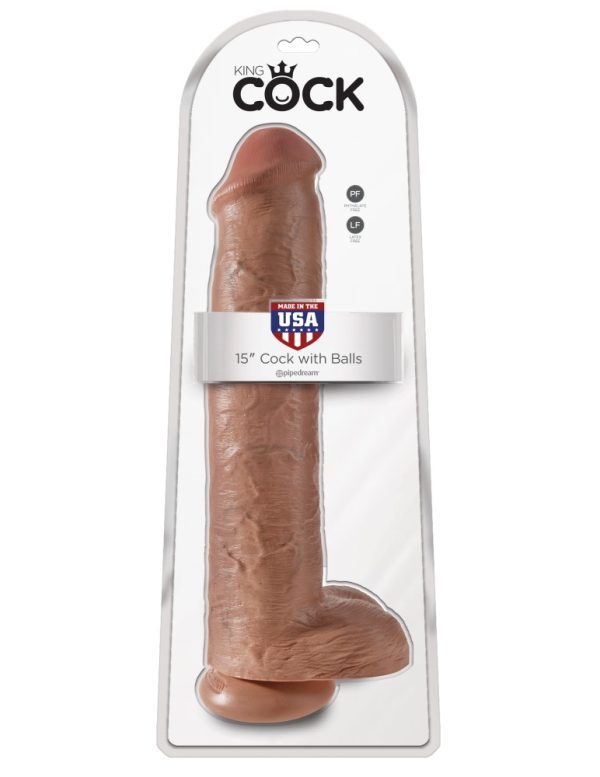 15" Cock with Balls  Tan ViPstore.hu - Erotika Webáruház - Szexshop
