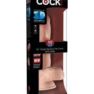 10" Triple Density Fat Cock with Balls Light ViPstore.hu - Erotika Webáruház - Szexshop