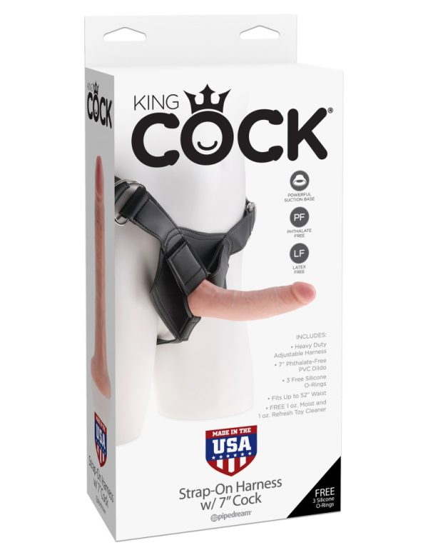 Strap on Harness with 7" Cock  Light ViPstore.hu - Erotika Webáruház - Szexshop