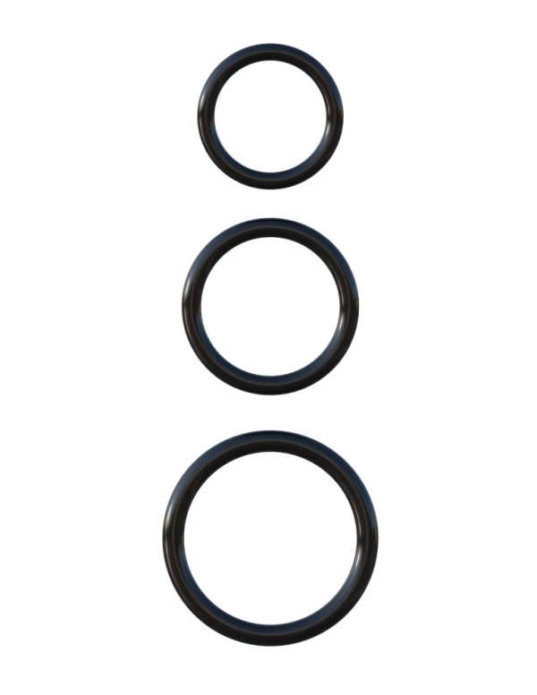 Silicone 3-Ring Stamina Set Black ViPstore.hu - Erotika Webáruház - Szexshop 2