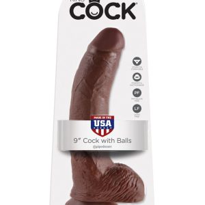 9" Cock with Balls  Brown ViPstore.hu - Erotika Webáruház - Szexshop