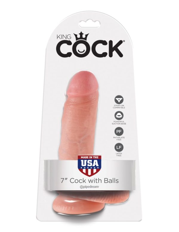 7" Cock with Balls  Light ViPstore.hu - Erotika Webáruház - Szexshop