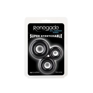 Renegade – 3pc Fireman Rings – Black ViPstore.hu - Erotika Webáruház - Szexshop