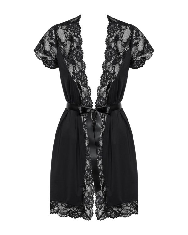 810-PEI-1 peignoir black   S/M ViPstore.hu - Erotika Webáruház - Szexshop 4