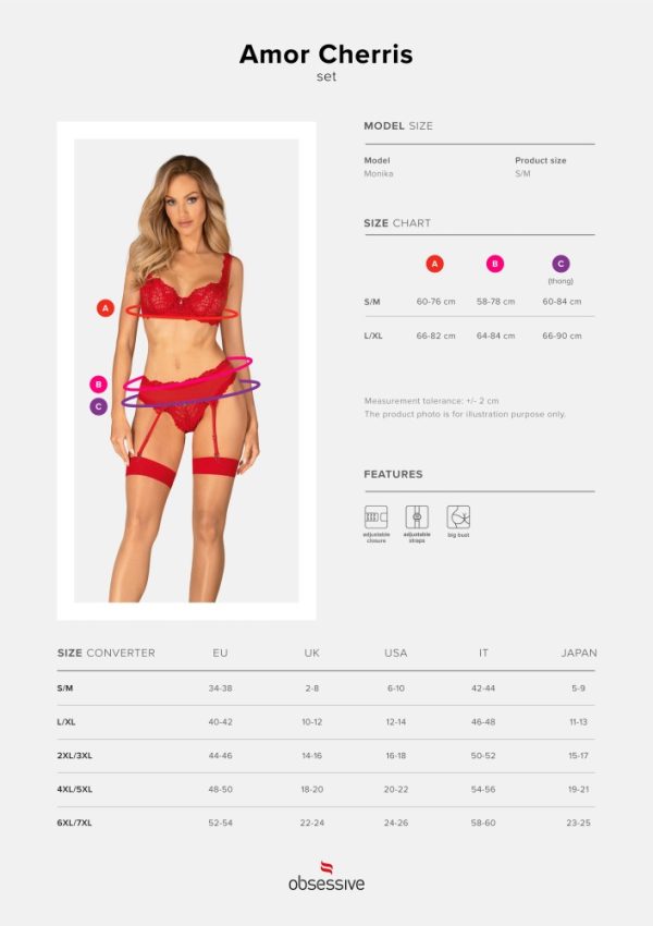 Amor Cherris 3-pcs set  S/M ViPstore.hu - Erotika Webáruház - Szexshop 7