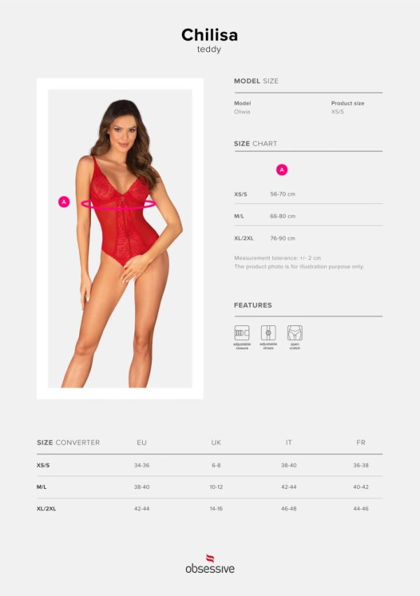Chilisa crotchless teddy  M/L ViPstore.hu - Erotika Webáruház - Szexshop 9