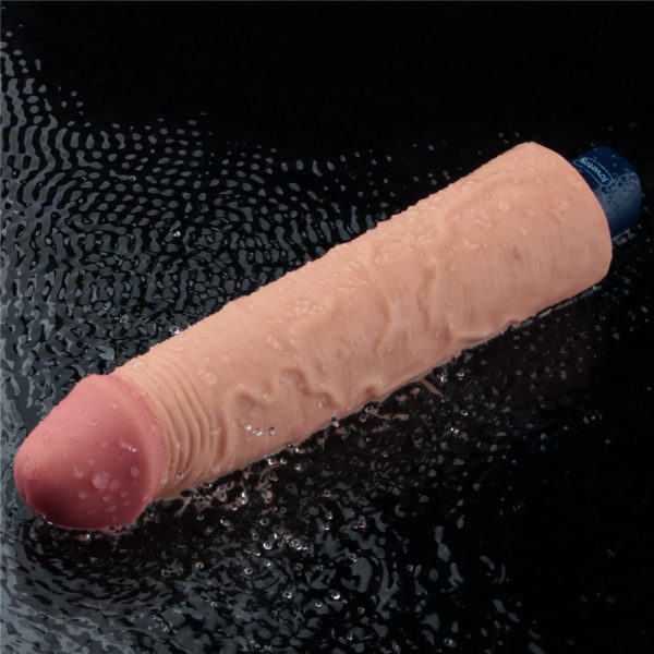 9.5" REAL SOFTEE Rechargeable Vibrating Dildo(Flesh) ViPstore.hu - Erotika Webáruház - Szexshop 2