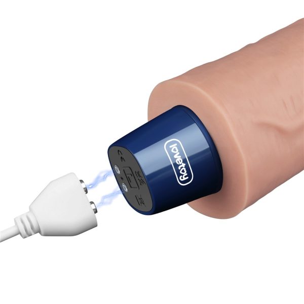 9.5" REAL SOFTEE Rechargeable Vibrating Dildo(Flesh) ViPstore.hu - Erotika Webáruház - Szexshop 5