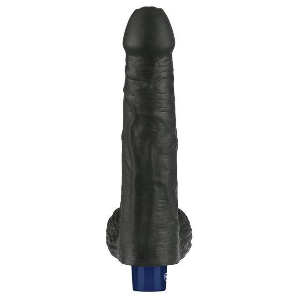 9" REAL SOFTEE Rechargeable Vibrating Dildo(Black) ViPstore.hu - Erotika Webáruház - Szexshop 10