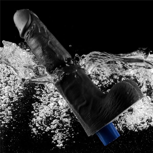 10" REAL SOFTEE Rechargeable Vibrating Dildo(Black) ViPstore.hu - Erotika Webáruház - Szexshop 4