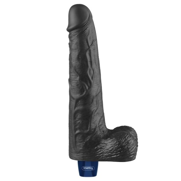 10" REAL SOFTEE Rechargeable Vibrating Dildo(Black) ViPstore.hu - Erotika Webáruház - Szexshop 8
