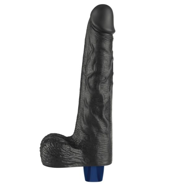 10" REAL SOFTEE Rechargeable Vibrating Dildo(Black) ViPstore.hu - Erotika Webáruház - Szexshop 9