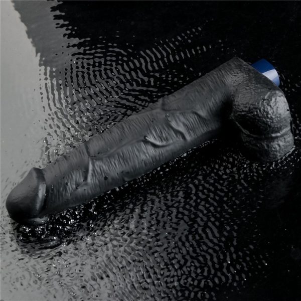 10.5" REAL SOFTEE Rechargeable Vibrating Dildo(Black) ViPstore.hu - Erotika Webáruház - Szexshop 3