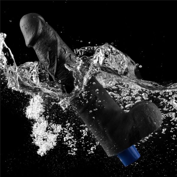 10.5" REAL SOFTEE Rechargeable Vibrating Dildo(Black) ViPstore.hu - Erotika Webáruház - Szexshop 4