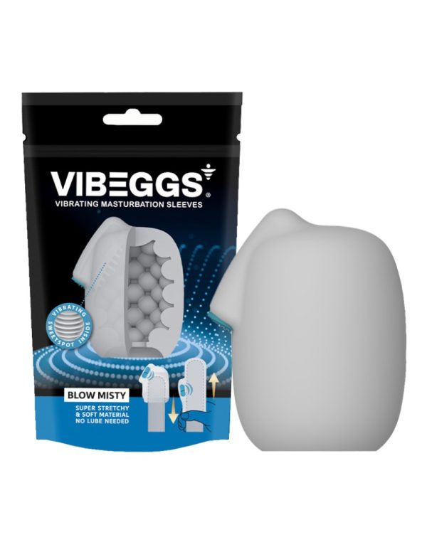 VIBEGGS – Blow Misty – Vibrating Masturbation Sleeve – White ViPstore.hu - Erotika Webáruház - Szexshop 3
