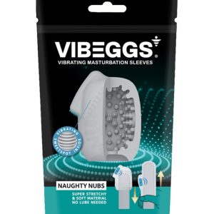VIBEGGS – Naughty Nubs – Vibrating Masturbation Sleeve – White ViPstore.hu - Erotika Webáruház - Szexshop