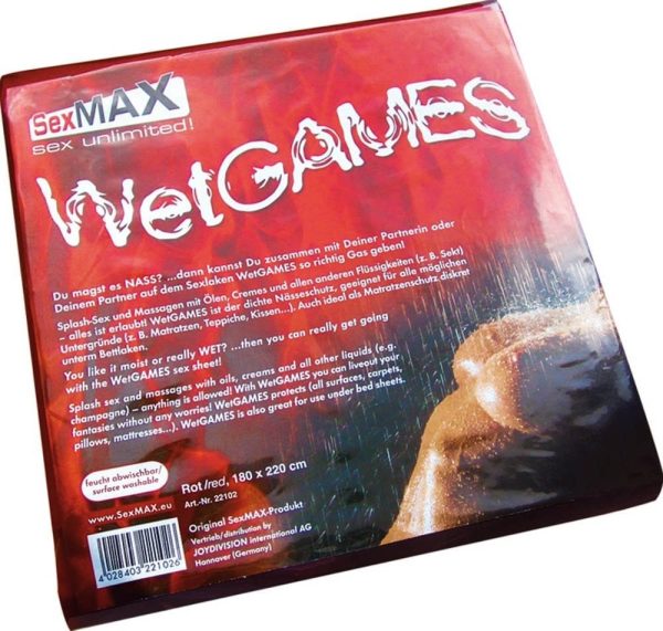 SexMAX WetGAMES Sex-Laken, 180 x 220 cm, Rot (fitted sheet, red) ViPstore.hu - Erotika Webáruház - Szexshop