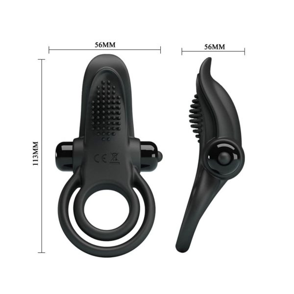 Pretty Love Vibrant Penis Ring Black ViPstore.hu - Erotika Webáruház - Szexshop 5