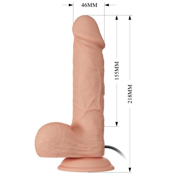 Beautiful Bahamut 8,5 " Vibrating Dildo Flesh ViPstore.hu - Erotika Webáruház - Szexshop 2
