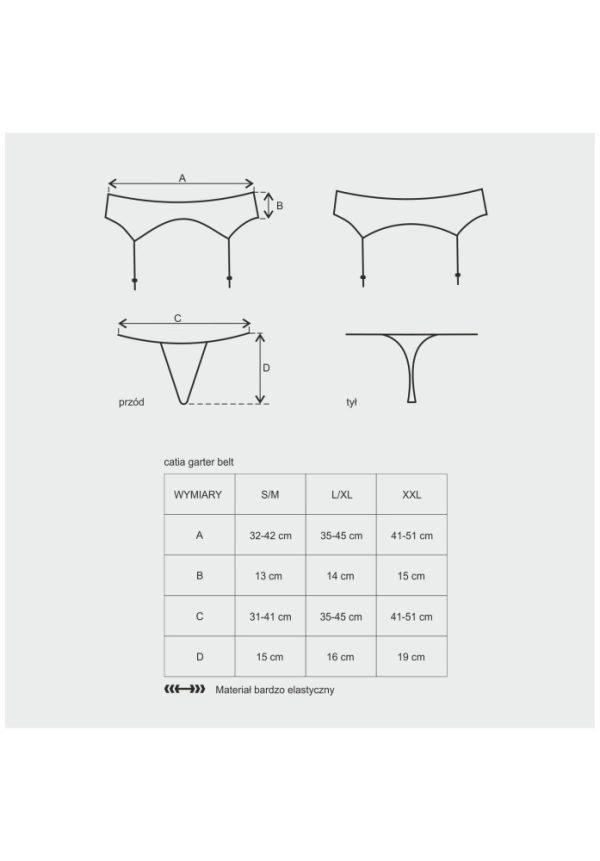 Catia garter belt & thong  S/M ViPstore.hu - Erotika Webáruház - Szexshop 3
