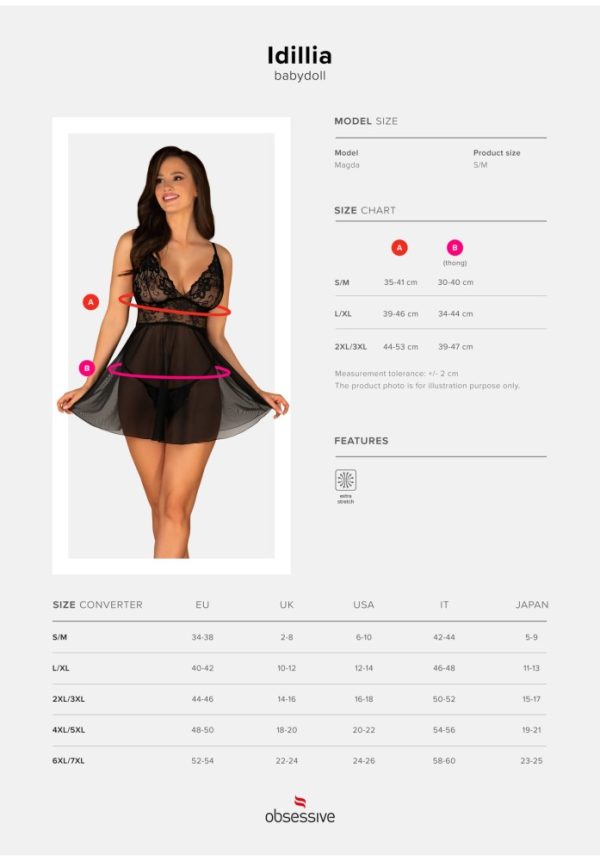 Imperia babydoll & thong  S/M ViPstore.hu - Erotika Webáruház - Szexshop 5