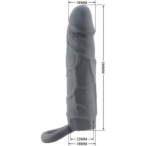 Pretty Love Realistic Penis Sleeve Black III ViPstore.hu - Erotika Webáruház - Szexshop 8