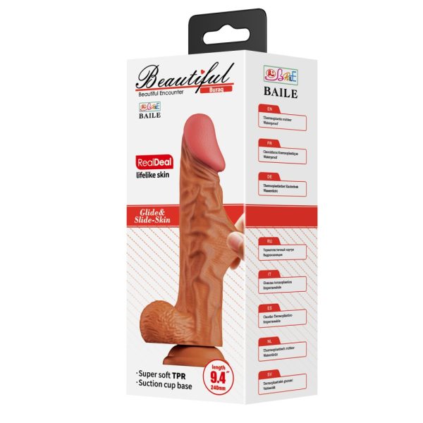 Beautiful Buraq 9,4 " Dildo Brown ViPstore.hu - Erotika Webáruház - Szexshop