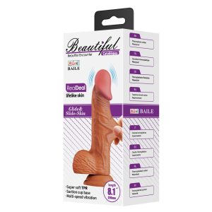 Beautiful Catoblepas 8,1 " Vibrating Dildo Brown ViPstore.hu - Erotika Webáruház - Szexshop