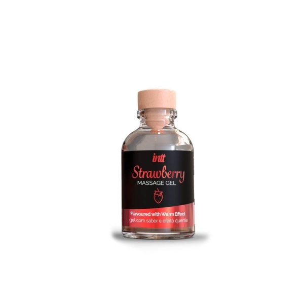 MASSAGE GEL STRAWBERRY GLASS BOTTLE 30ML + BOX ViPstore.hu - Erotika Webáruház - Szexshop 2