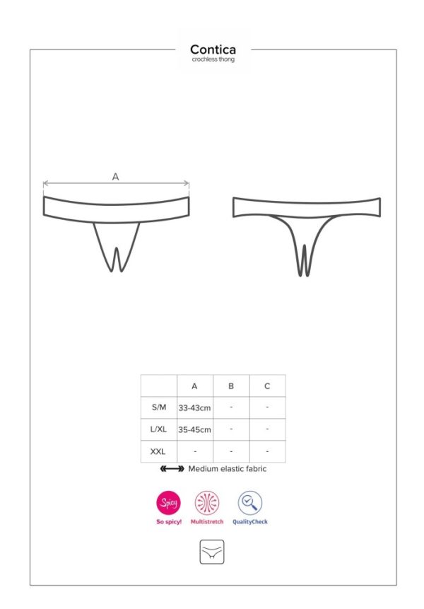 Contica crothchles thong  S/M ViPstore.hu - Erotika Webáruház - Szexshop 5