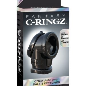 Cock Pipe With Ball-Stretcher  Black ViPstore.hu - Erotika Webáruház - Szexshop