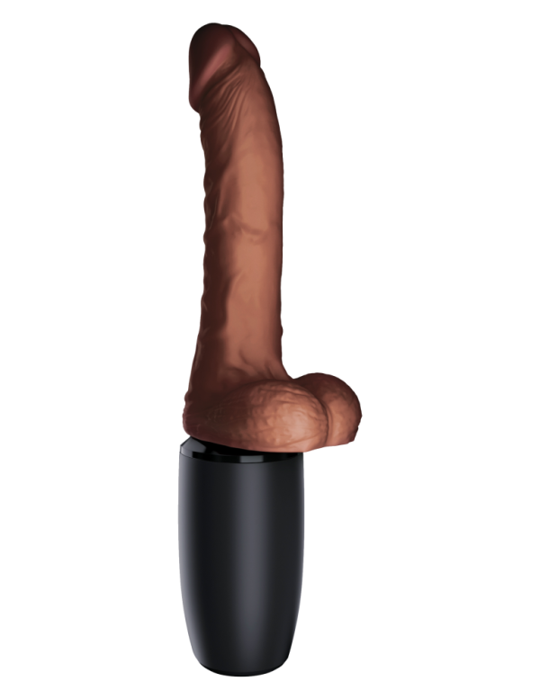7.5" Thrusting Cock with Balls Brown ViPstore.hu - Erotika Webáruház - Szexshop 5