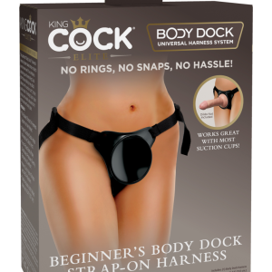 Beginner's Body Dock Strap-on Harness Black/ Black ViPstore.hu - Erotika Webáruház - Szexshop
