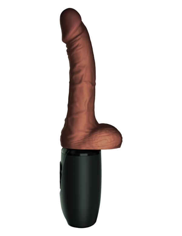 7.5" Thrusting Cock with Balls Brown ViPstore.hu - Erotika Webáruház - Szexshop 2